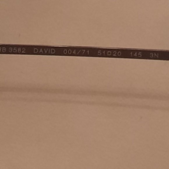 NWOT Ray-Ban RB3582 David 004/71 Black/Gray, Unisex - Picture 5 of 6